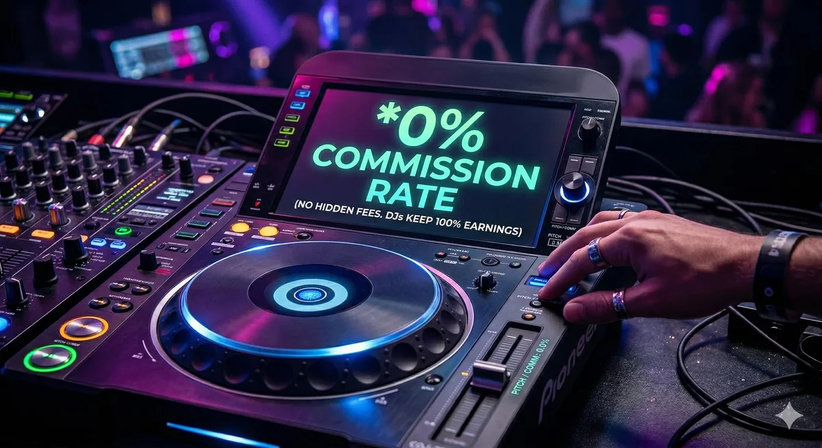 DJ boeken zonder commissie via DJSelect